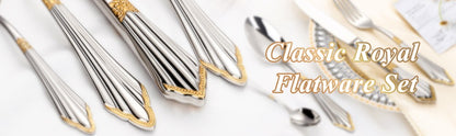 Conjunto com 6 Facas de Mesa Royal Polido Espelhado Apropriado para Máquina de Lavar Louça, Uso Doméstico, Cozinha e Bar