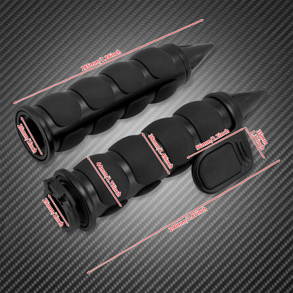 Manoplas de Guidão de Moto 1" 25mm Universal Para Harley Sportster XL1200 Touring Street Glide FLHR Dyna FXDL FLS
