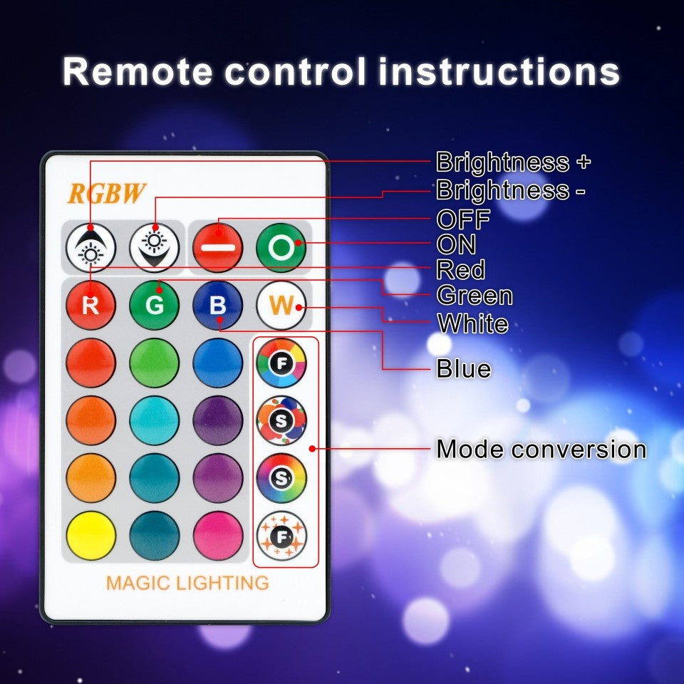 16 Color E27 RGB LED Light Bulb with Remote Control For Room Graden Party Smart Bulb Lamp Dimmer Red Green Blue White Light Bulb