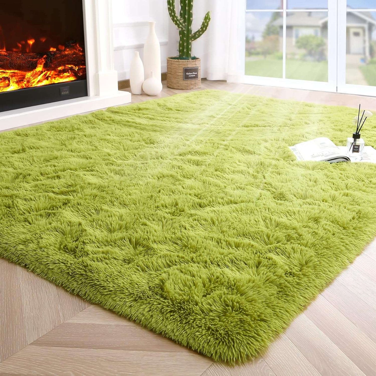 Fluffy Rugs for Bedroom Fuzzy Area Rugs for Living Room Soft Kids Carpet Non Slip Rugs for Hardwood Floors Room Decor
