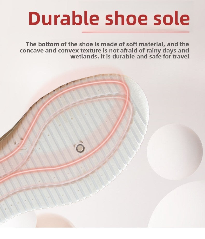 Women's Fashion Vulcanised Trainers 2025 Round Toe Breathable Flower Mesh Casual Flat Slip-On Women's Casual Vulcanised Shoes