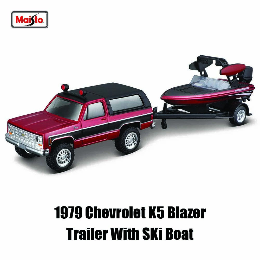 Maisto 1:64 1979 Chevrolet K5 Blazer, reboque colecionável da marca Chevrolet, modelo de precisão fundido, presente para coleção de carros