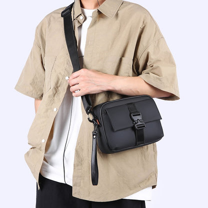High Quality Soft PU Leather Men's Shoulder Bag Fashion Small Handbag Casual Male Day Clutch Bag