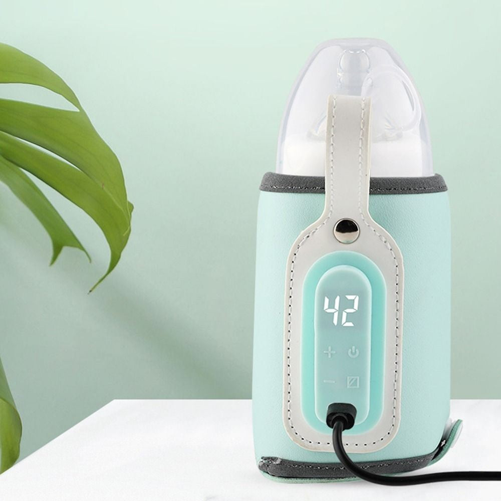 LED Display Portable Baby Bottle Warmer Smart Temperature Control 24H Constant Temperature Milk Bottle Insulation Sleeve