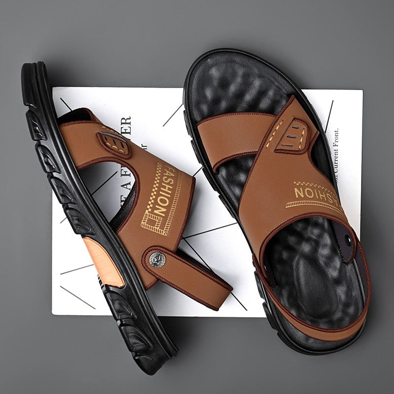 Hot Sale Men Sandals Casual Shoes Outdoor Walking Sandals for Men Beach Shoes Men Slippers Open Toe Flat Two Passes