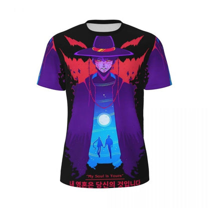 New Women's KPop Demon Hunters Graphic T-Shirt Korean Trendy Streetwear Top with Cartoon Character Prints Summer Fashion Top