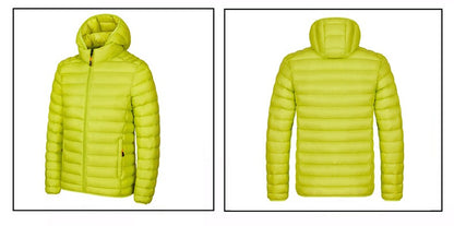 2025 New Men's Lightweight Cotton Jacket for Autumn and Winter - Multiple Colors, Stand-Up Collar & Hooded Design