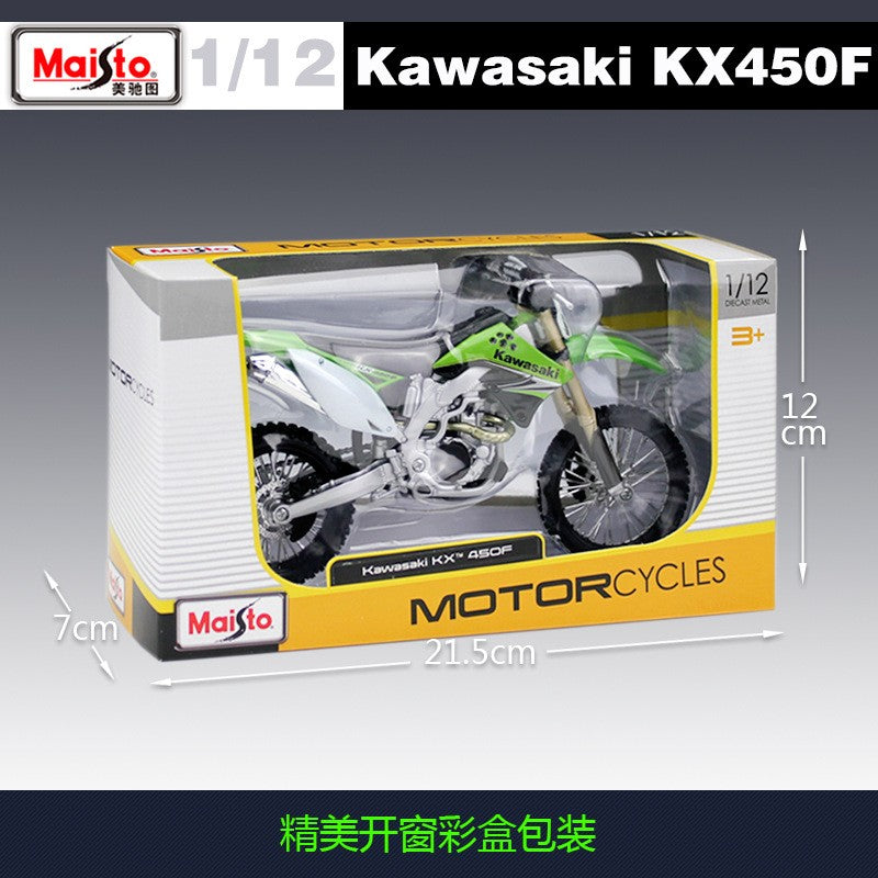 Maisto 1:12 Kawasaki Kx450f Kx 450 F Kx 450f Moto Off-road Modelo de Liga de Brinquedo Presente para Exposição