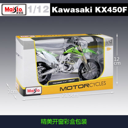 Maisto 1:12 Kawasaki Kx450f Kx 450 F Kx 450f Moto Off-road Modelo de Liga de Brinquedo Presente para Exposição