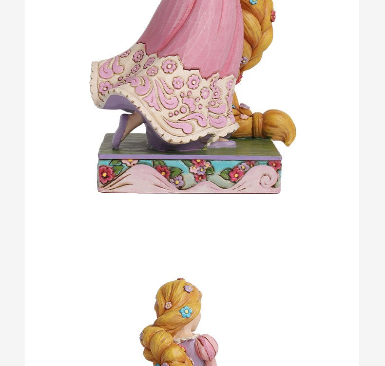 Novos produtos em estoque: Pinturas de personagens de desenho animado, Estatuetas de princesas de cabelo comprido, Brinquedos de estatuetas, Presentes surpresa de aniversário para meninas