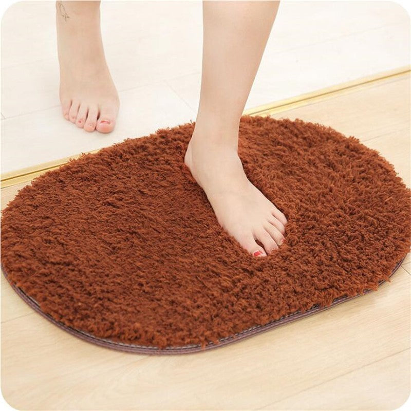 1Pc Microfiber Bathroom Comfortable Bath Pad Anti Slip Mat Bathtub Room Living Room Door Stairs Bathroom Foot Floor Mats 50*30cm