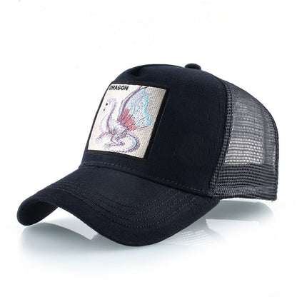 TQMSMY Boné de Beisebol Bordado com Dragão Masculino, Chapéus Casuais para Exteriores com Viseira, Bonés Trucker Snapback Femininos, Unissex Hip Hop Drake Bones