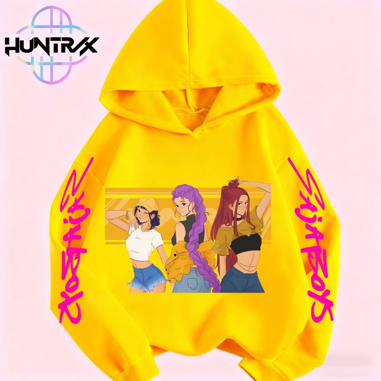 Kpop Demon Hunters Anime Hoodie Woman Clothing Saja Boys Cosplay Cartoon Graphic Sweatshirts Y2k Daily Casual Hooded Pullovers