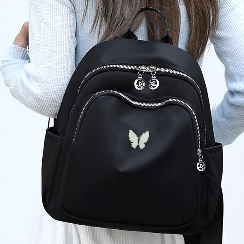 Mochila de ombro duplo – casual estilo coreano em lona de tecido Oxford masculina e feminina, moderna, leve e versátil