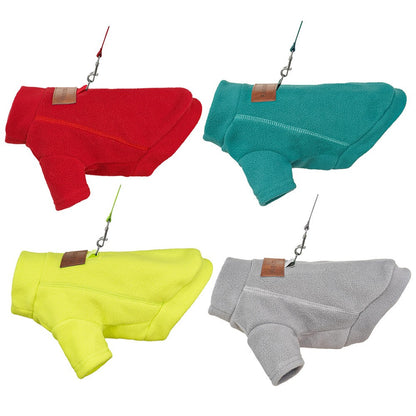 Moletom de Pelúcia Outono Inverno para Cães e Gatos, Casaco com Base de Pelúcia, Agasalho para Cachorros e Gatos, Pode Ser Puxado, Roupas de Ursinho de Pelúcia para Cães Pequenos