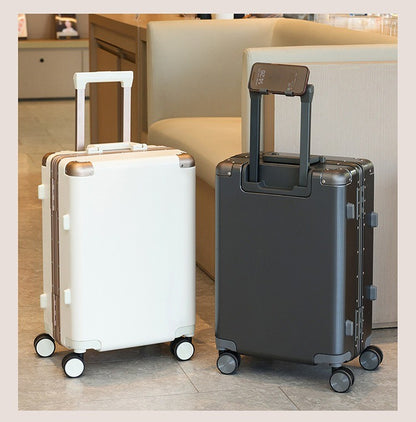 Mala de Viagem com Rodas de Armação de Alumínio, 20"/22"/24"/26"/28", de 20'' para Cabine, com Rodas e Alça Telescópica de Liga