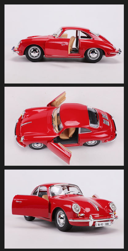 Burago 1:24 1961 Porsche 356B Coupé Modelo em Liga #22079