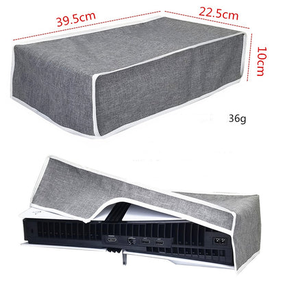Black/Gray Anti-Scratch Dustproof Protective Cover For PS5 Pro Console Gaming Accessories Horizontal Oxford Cloth Dust Cover