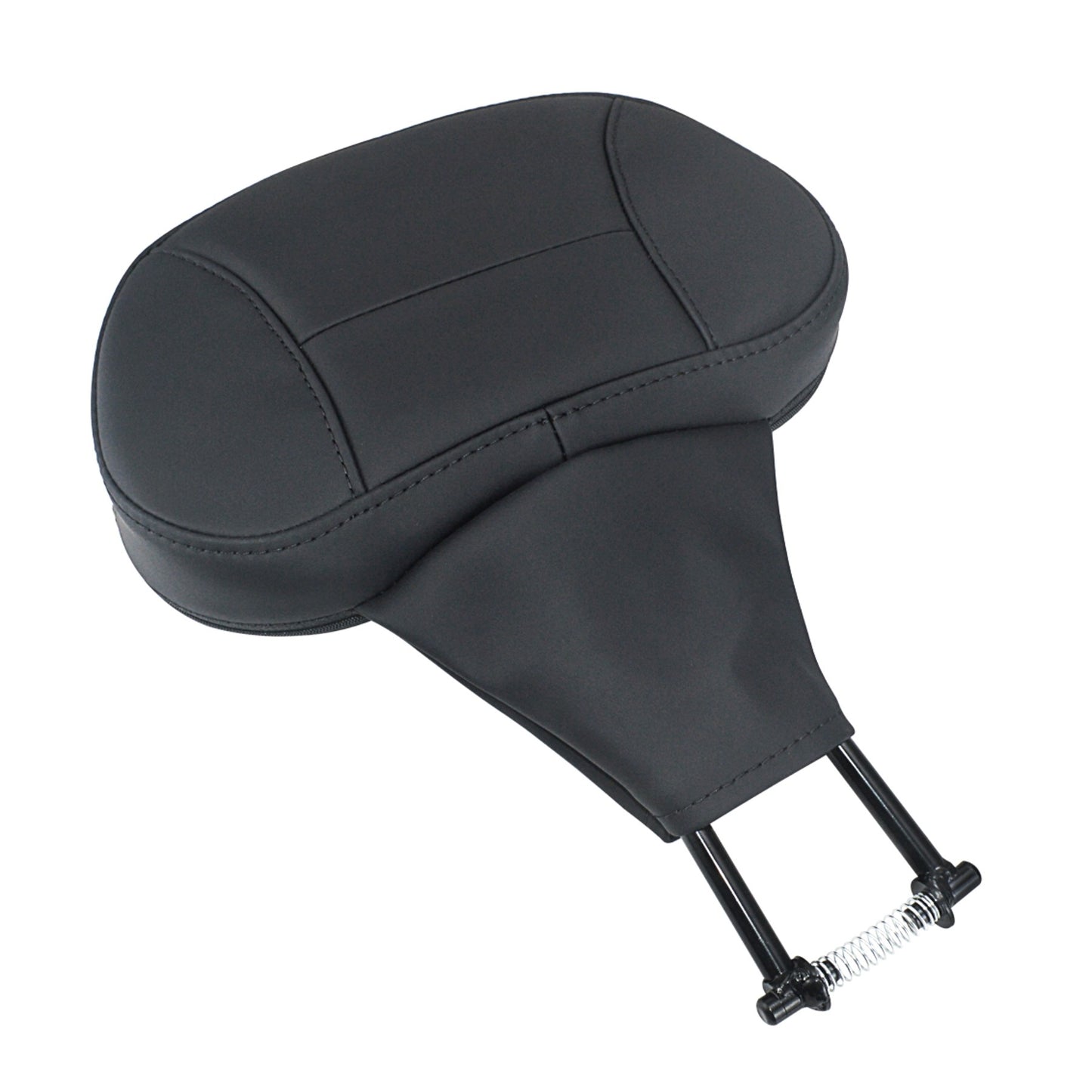 Almofada Encosto de Piloto Ajustável para Motocicleta com Suporte de Montagem para Harley Touring CVO Road King Electra Street Glide FLTRX 09-24