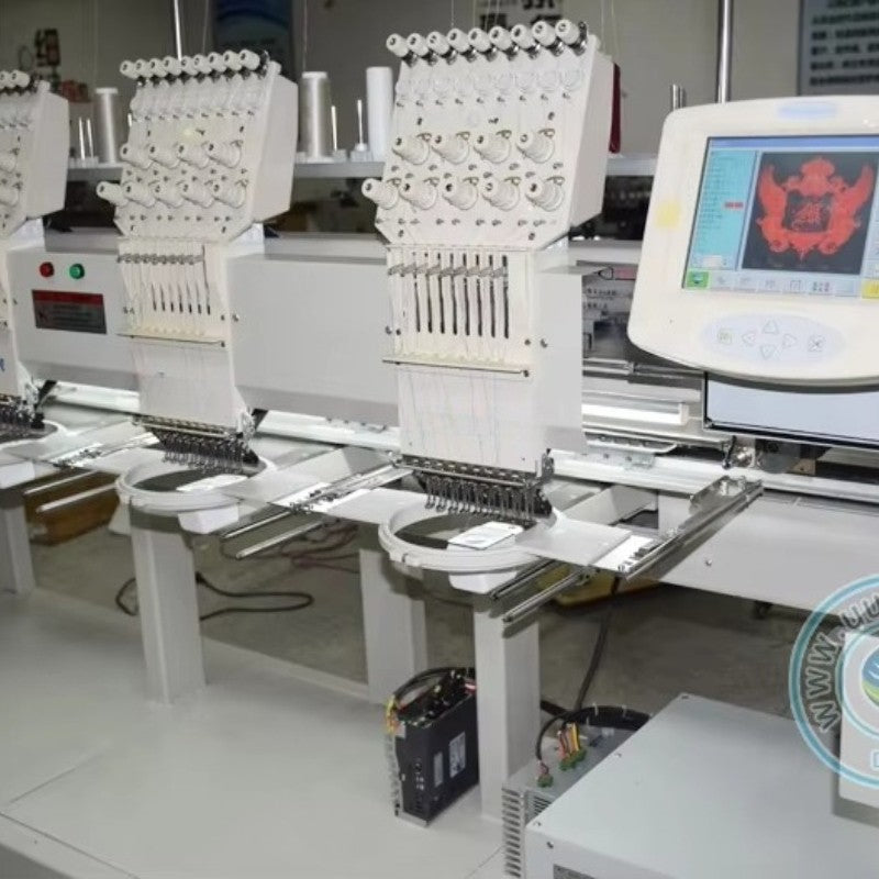 Multi Function 1204 4 Heads 15 Needles Industrial Automatic Computerized 3D Home Use New 1200 RPM Motor Cap Embroidery Machine