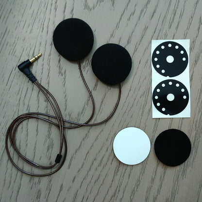 ELFINEAR Helmet Speakers Compatible With RESO/CARDO/ASMAX Devices Compatible with All 3.5mm Communicators