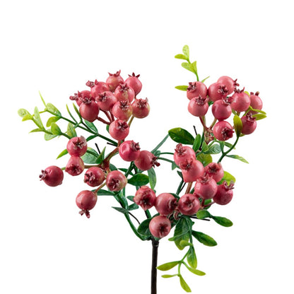 Artificial Berry Flowers Red Blue Fake Plant DIY Fake Flower Arrangement Table Ornament For Home Party Weddings Christmas Decor
