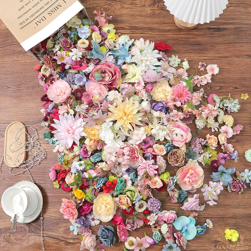 20/40/60/80/100Pcs Mini Artificial Rose Flowers Head for Home Decoration Birthday Party DIY Wedding Decor Garland Gift Accessory