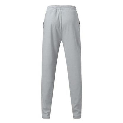 Calça Masculina Casual de Waffle de Cintura Média Calça Leve e Elegante Adequada para Todas as Estações