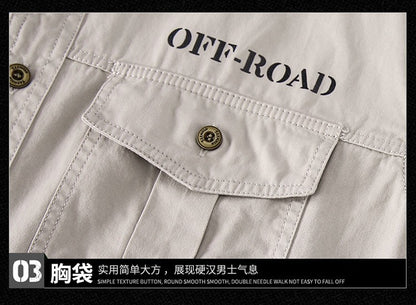 Green Black Cargo Long Sleeves Shirts For Men's 2024 Spring Autumn Design Brand Oversize 4XL 5XL Military Clothes Casual Blouse