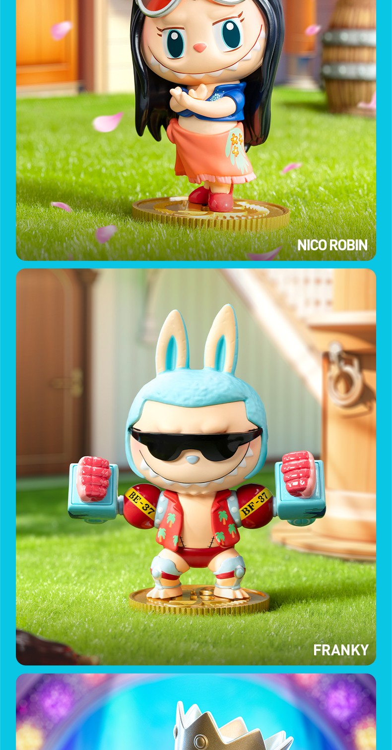 Pop Mart THE MONSTERS Labubu One Piece Series Blind Boxes Labubu One Piece Figurinhas Presente