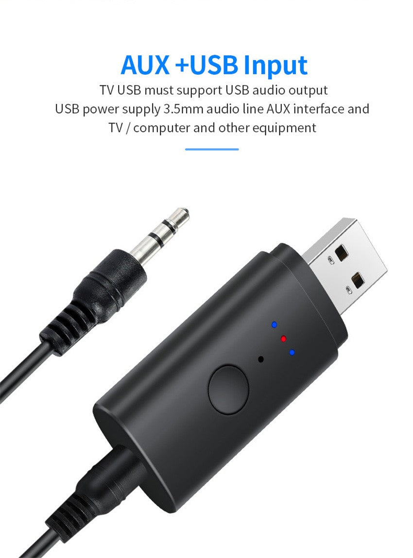 Adaptador Transmissor de Áudio Sem Fio Divisor Bluetooth Para 2 Fones de Ouvido Funcionando Juntos, 2 Fones de Ouvido Sem Fio Tocando Juntos