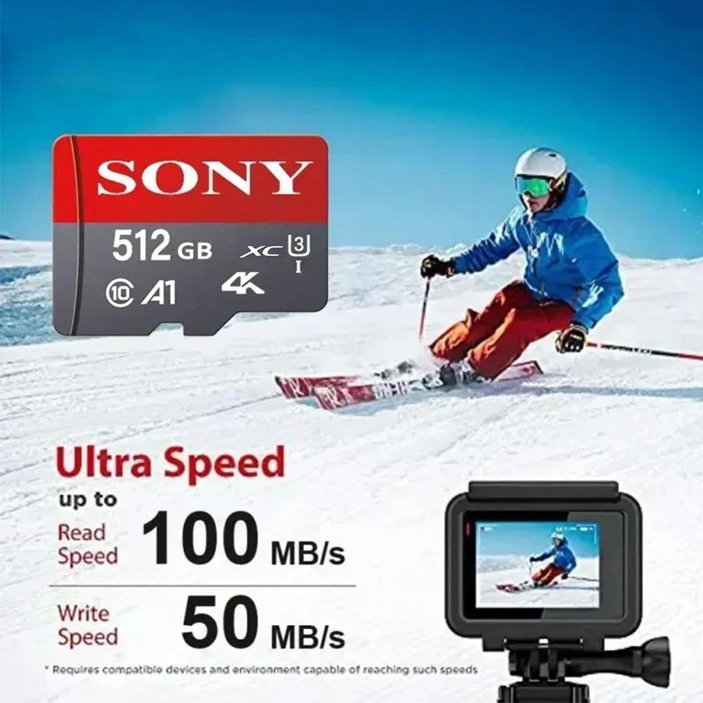 Cartão Micro SD SONY TF Mini 1 TB Cartão de Memória Classe 128 GB 256 GB de Alta Velocidade Cartão de Memória Flash TF Mecard C10 para Xiao Mi