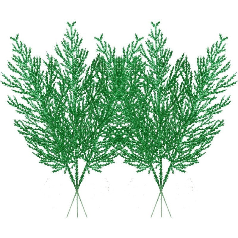 5Pcs Christmas Decoration Artificial Pine Leaves Branches Xmas Tree Pendent for Home Decor New Year Navidad DIY Garland Ornament