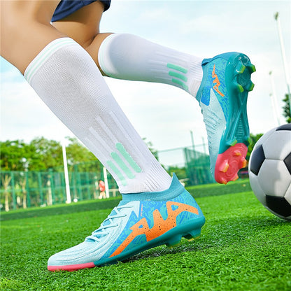 New Men Soccer Shoes Adult Non-Slip Boys Adult Futsal Sport Football Boots Grass Cleats Indoor Ultralight Turf Comfortable