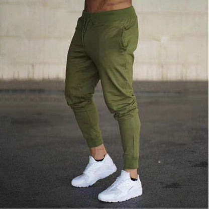 Mens Casual Pants Autumn Winter Sweatpants Men Running Jogger Sports Gym Trousers Fashion Solid Color Workout Long Pants 2025