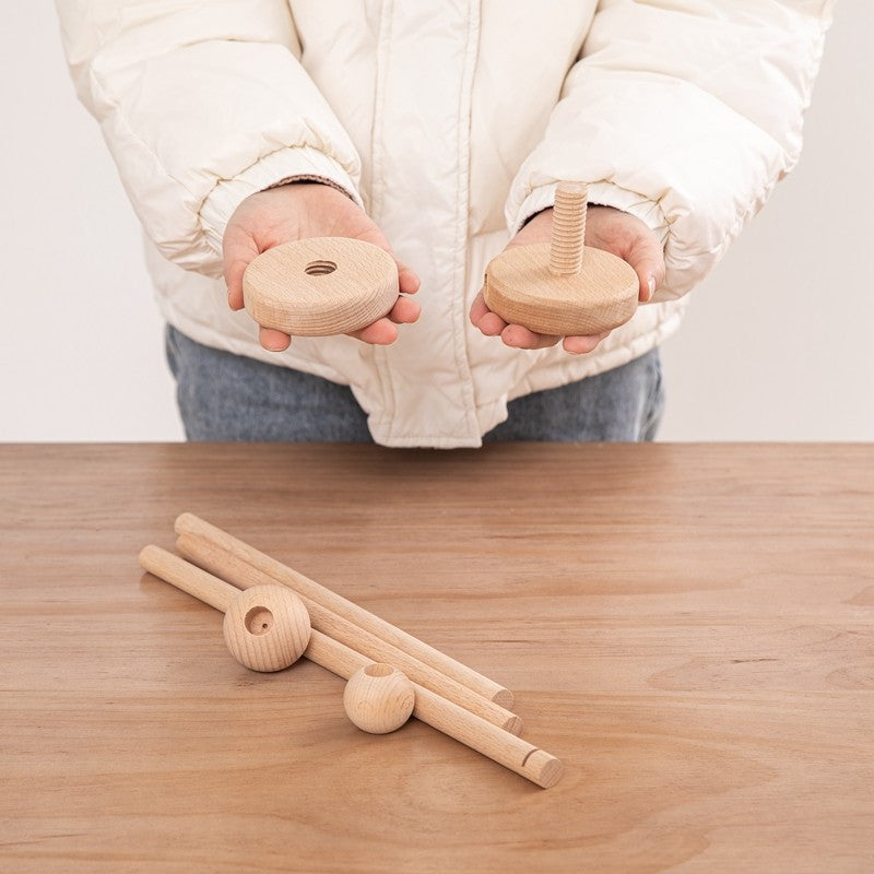 7Pcs  Assembly Rattles Bracket Set Infant Crib Mobile Bed Bell Bracket Protection Newborn Baby Toys Wooden Bed Bell Accessories