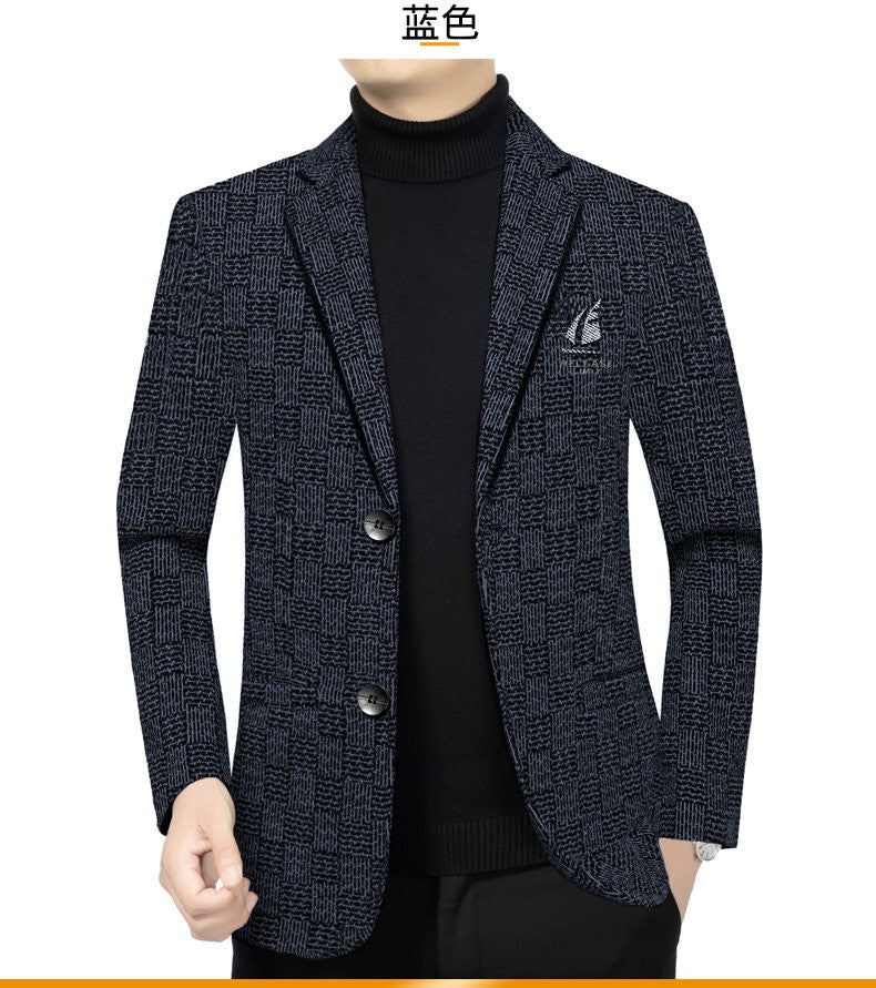 The new Chenier suit is a high-quality men's fashionable business trend stylish suit jacket for spring and autumn