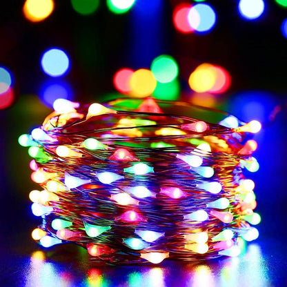Fairy Lights Solar Garden Lights String Lights with 8 Modes Waterproof Copper Wire Lights for Patio Yard Trees Christmas Party