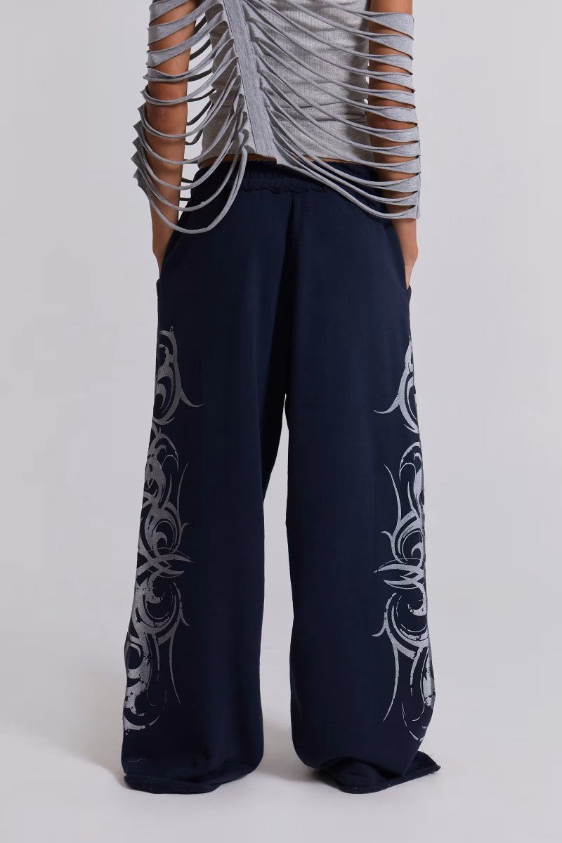 Harajuku Fashion Striped Sweatpants Men Women Baggy Trend Pants Retro Casual Comfortable Durable Training Outdoor Running Pants