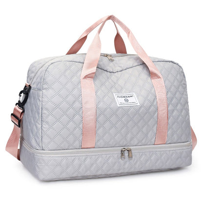 Fashionable Multifunctional Travel Luggage Bag with Independent Shoe Compartment,Suitable for Travel,Sports and Fitness,Camping