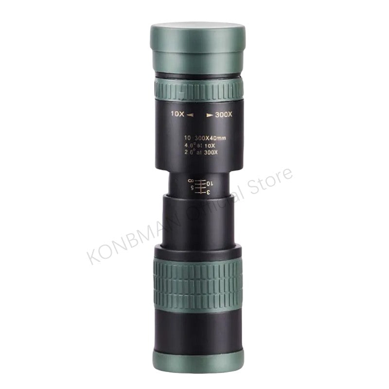 10-300X Zoom Alta Definição Potente Binóculo Telescópio Remoto Portátil Alta Qualidade Profissional Caça Monocular Telescópio