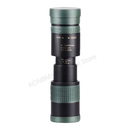 10-300X Zoom Alta Definição Potente Binóculo Telescópio Remoto Portátil Alta Qualidade Profissional Caça Monocular Telescópio