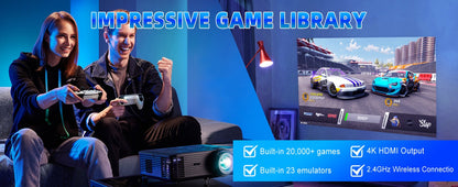 M15 4K TV Retro Handheld Game Console Stick 2.4G Dual Wireless Controller 20000+ Classical Games 23 Classic Emulaters