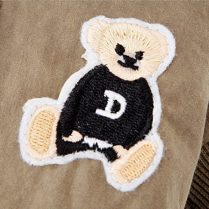 Jaqueta Fashion para Cães Down, Jaqueta de Inverno Quente para Cães, Estampa de Urso, Jaqueta para Cachorros, Casaco Macio e Fofo para Gatos, Roupas para Cães Bulldog Francês