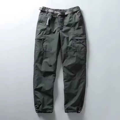 Calça Cargo de Ferramentas com Forro de Lã Grosso Impermeável para Homens e Mulheres, Inverno, Exterior, com Vários Bolsos, Solta, Reta, Macacão, Calça Comprida