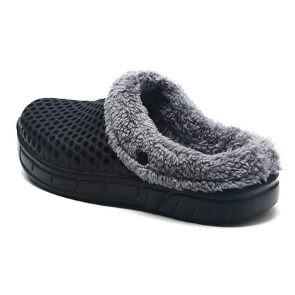 Winter Slippers Men Women Indoor Warm Shoes Non Slip Cotton Pantoffels Casual Clogs Slip on House Floor Slippers for Men