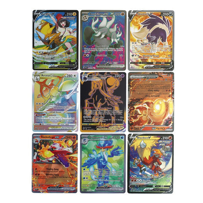 324/360Pcs/Set Pokémon Estrelas Cintilantes União de Equipes Escuridão Incendiária Sol Lua Evoluções Cartão Booster de Batalha de Negociação em Inglês