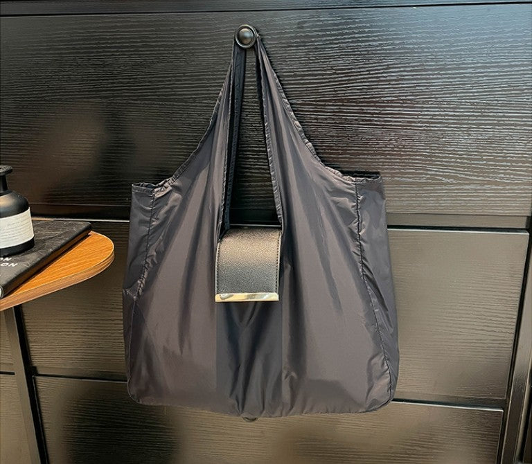 1PCS PU Polyester High Quality Hanging Bag for Shopping Large Capacity Foldable Portable Shopping Bag,Storage bag