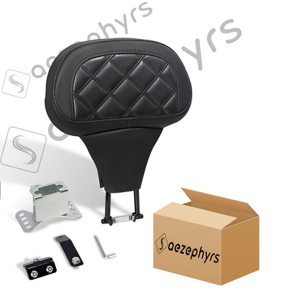Encosto Ajustável para Piloto de Moto, Kit de Montagem Plug-In para Harley Touring CVO Electra Street Glide Road King 09-25