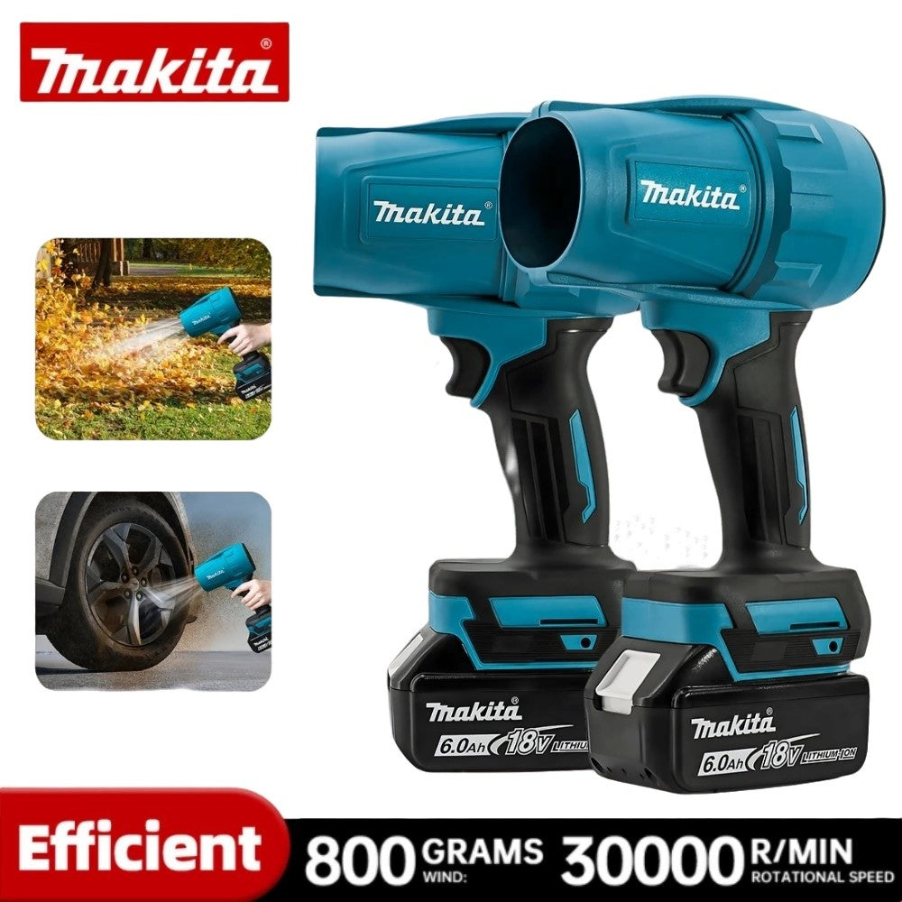Makita 30000RPM Soprador de turboventilador sem escova de alta potência, ferramenta elétrica portátil para soprar neve, folhas e poeira para bateria de 18V